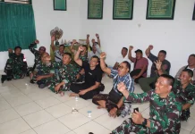 Nobar Koramil Blahbatuh Momentum Perkuat dengan Masyarakat