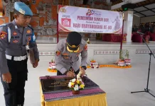 Kapolres Gianyar Resmikan Sumur Bor Tirta Chandra Kupa