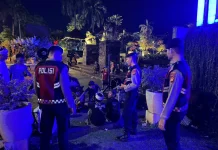 Sat Samapta Polres Klungkung Patroli di Monumen Puputan saat Kuningan