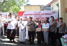 Hari Bhayangkara ke-80, Polresta Denpasar Serahkan Bantuan Sarana Air Bersih di Pur