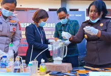 Ratusan Gram Sabu Dimusnahkan Kejari Jembrana