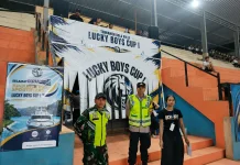 TNI-Polri Kawal Turnamen Voli Lucky Boys Cup