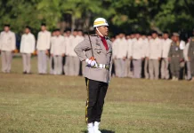 AKBP Ramadhanto Pimpin Upacara Hari Bhayangkara Ke-80 Bali