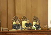 Wabup Gianyar Hadiri Rapat Paripurna Pandangan Fraksi Pertanggungjawaban APBD
