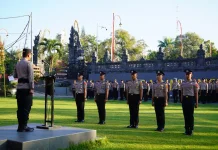 Personel Polres Gianyar Naik Pangkat, Jadikan Amanah Tingkatkan Profesionalisme