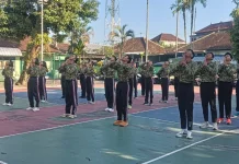 Kodim Klungkung Tanamkan Disiplin dengan Olahraga bersama KKRI