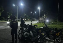 Tim Raimas Sat Samapta Polres Klungkung Patroli Malam di Bypass Ida Bagus Mantra