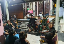 Sinergitas TNI-Polri-Pemerintah Desa Hadiri Kedukaan Kepala Kewilayahan Bedha