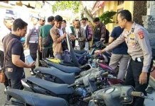 Puluhan Motor Aksi Trek-trekan di Jembrana Diamankan Polisi