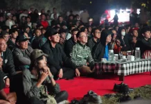 Kodam Udayana Sukses Gelar Nobar Piala Dunia bersama Warga