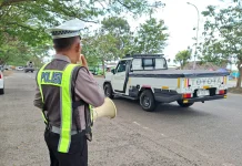 Polantas Menyapa, Satlantas Polres Klungkung Intensifkan Penerangan Keliling