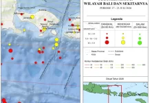 Bali Diguncang Puluhan Gempabumi, Satu Gempa Berpusat di Badung