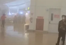 Kepulan Asap Muncul di Terminal Internasional Bandara Ngurah Rai