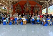 Kodim Klungkung Salurkan Bantuan Sosial bersama Yayasan Satu Hati