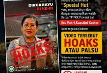 Hoaks, Video Putri Koster Umumkan Undian HUT RI ke-81 BPD Bali Dibuat dengan AI