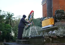 Tabur Bunga di TMP Margarana, Kanwil Kemenkum Bali Kenang Jasa Pahlawan