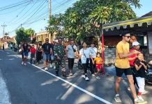 Babinsa Belumbang Perkuat Sinergi bersama Warga Sambut HUT RI ke-81