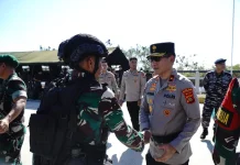 Wakapolda Bali Lepas Satgas Pamtas Yonif 900 menuju Papua