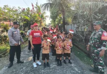 Babinsa Belumbang Bangkitkan Semangat Juang dalam Lomba PBB Sambut HUT RI