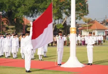 Upacara HUT ke-81 Kemerdekaan RI di Gianyar Berlangsung Khidmat