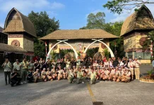 Kapolsek Gianyar Hadiri Peringatan HUT ke-81 RI di Bali Safari & Marine Park
