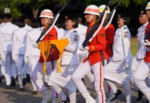 Upacara Penurunan Bendera HUT ke-81 RI di Klungkung Berlangsung Khidmat