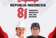 HUT ke-81 RI, Koster Serukan Generasi Muda Lanjutkan Perjuangan dan Bangun Bali