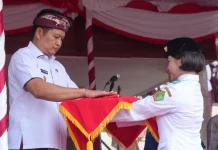 Bupati Kembang Pimpin HUT ke-81 Kemerdekaan RI di Jembrana