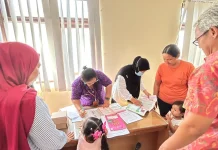 Seratus Bayi Ikuti Pemeriksaan Kesehatan Gratis Pelindo Benoa di Serangan