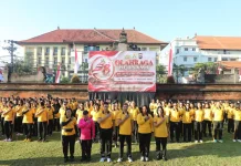 Semarak Hari Jadi ke-78 Polwan, Polda Bali Gelar Olahraga Bersama