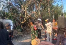 Bangunan Bekas The Angkal Watersport Terbakar di Kutampi