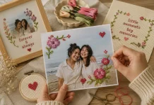 Cross Stitching on Photo, Cara Baru Bikin Kado Makin Personal