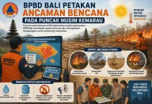 BPBD Bali Petakan Ancaman Bencana pada Puncak Kemarau