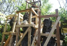 Patung Panca Dewata Dipindahkan Sementara, Disbud Denpasar Jaga Keaslian Arca