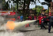 Puncak Musim Kemarau, Desa Dangin Puri Kangin Perkuat Mitigasi Kebakaran