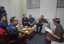 Bupati Klungkung Sambut Audiensi Peluncuran Ambulans Laut
