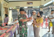 Babinsa Jegu Kawal Posyandu 6 SPM Pastikan Kesehatan Balita dan Ibu Hamil
