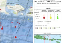 Bali dan Wilayah Sekitarnya Diguncang Puluhan Gempa Bumi Dangkal