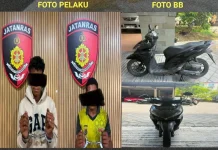 Dua Pemuda Curi Motor Diamankan Jatanras Polda Bali