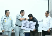 Gercep, Jasa Raharja Serahkan Santunan Korban KM Virgo Transport 8