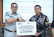Jasa Raharja Serahkan Santunan kepada Keluarga ABK Korban KM Virgo Transport 8