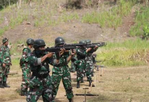 Kodim Tabanan Asah Kemampuan Prajurit lewat Latihan Menembak