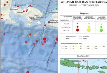 Puluhan Gempa Dangkal Guncang Bali dan Wilayah Sekitarnya