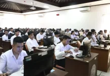 Puluhan Peserta Ikuti SKD POLTEKPIN 2026, Kakanwil Kemenkum Bali Tekankan Hal Ini