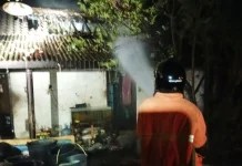 Tertidur, Rumah Pedagang Donat Hangus Terbakar di Yehembang