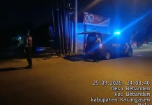 Polsek Bebandem Gencarkan Patroli Blue Light hingga Dini Hari