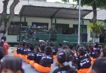 TK Gema Santi Kenalkan Profesi TNI lewat Outing Class