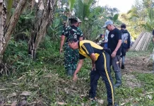 Semangat Gotong Royong Babinsa dan Warga Baturiti Bangun Jalan Penghubung