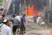 Bangunan dan Kandang Babi Terbakar di Keliki Gianyar