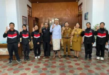 Pelepasan Kontingen KSPAN Klungkung menuju Temu Remaja KSPAN Provinsi Bali
